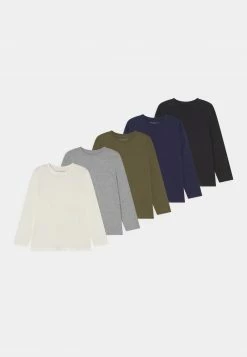 Friboo BOYS TEE 5 PACK - Langarmshirt - Multi-coloured/white/grey, Kinder