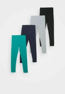 Friboo 4 PACK - Leggings - Hosen - Turquoise/black/light Grey, Kinder