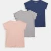 Friboo 3 PACK GIRL RIB TEE - T-Shirt Basic - 401 - Light Pink_102 - Grey_503 - Dark Blue, Kinder 1 Friboo 3 PACK GIRL RIB TEE - T-Shirt Basic - 401 - Light Pink_102 - Grey_503 - Dark Blue, Kinder -FRIBOO Geschäft 36e9a6ea007a4499b14303c7c5e17604