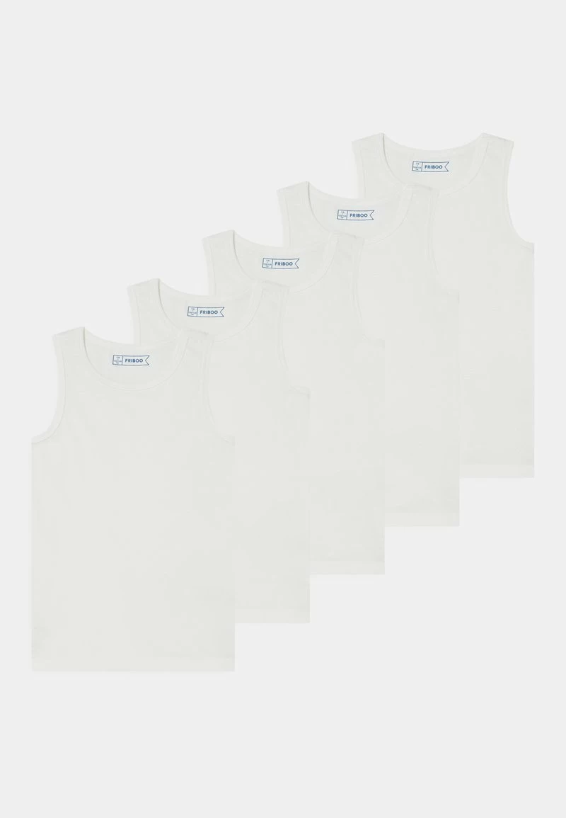 Friboo VEST UNISEX 5 PACK - Unterhemd/-shirt - White, Kinder 3 Friboo VEST UNISEX 5 PACK - Unterhemd/-shirt - White, Kinder