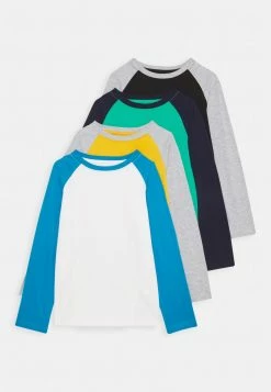 Friboo 4 PACK - Langarmshirt - Light Grey/ochre/dark Blue, Herren