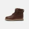Friboo LEATHER - Schnürstiefelette - Dark Brown, Kinder -FRIBOO Geschäft 5d0161f433074b1bb75ab9149d98b4f5