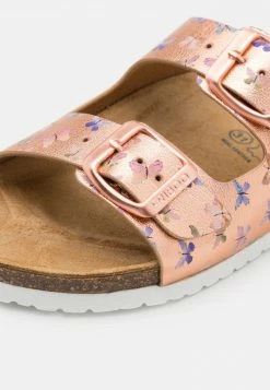 Friboo Pantolette Flach - Rose Gold, Kinder -FRIBOO Geschäft 604796fe962245568ba49ea8d0ae8c43
