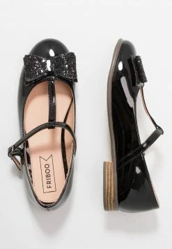 Friboo Riemchenballerina - Black, Kinder