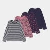 Friboo GIRLS TEE 4 PACK - Langarmshirt - Multi-coloured/pink/dark Blue, Kinder -FRIBOO Geschäft 675d5a03db38441fb2f5fff746b7a66d