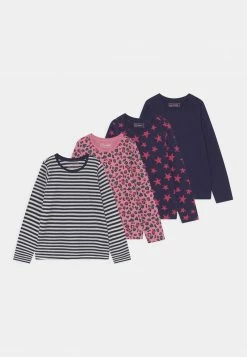 Friboo GIRLS TEE 4 PACK - Langarmshirt - Multi-coloured/pink/dark Blue, Kinder