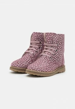 Friboo LEATHER - Schnürstiefelette - Mauve, Kinder -FRIBOO Geschäft 6765156c5adf49389189f39248b0b460
