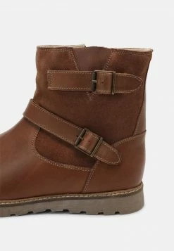 Friboo LEATHER - Stiefelette - Dark Brown, Kinder -FRIBOO Geschäft 6b230ffe36144598b8b5a704b685dbc6