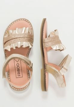 Friboo LEATHER - Riemensandalette - Gold, Kinder