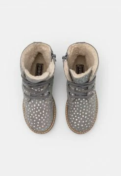 Friboo LEATHER - Schnürstiefelette - Light Grey, Kinder -FRIBOO Geschäft 898273c1e4684d5e88d13dd61608fd38