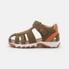Friboo LEATHER - Riemensandalette - Khaki, Kinder -FRIBOO Geschäft 94afd34a11964eebbb14b1575909b03e