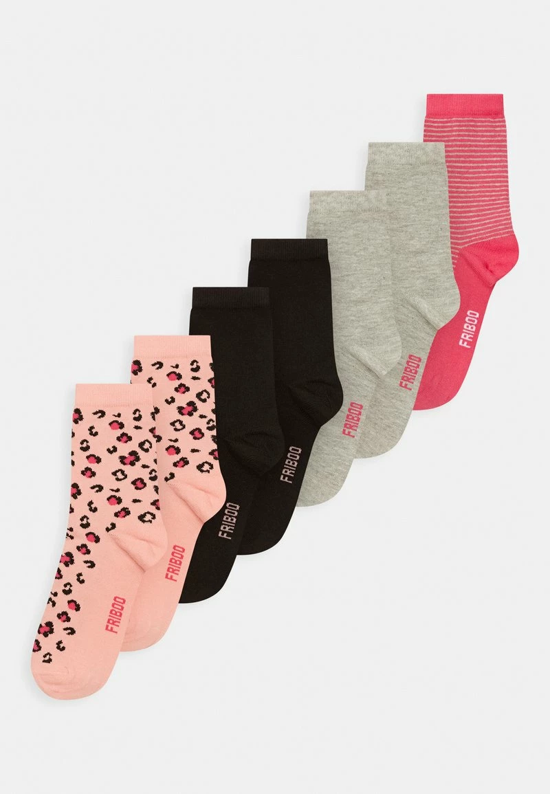 Friboo GIRLS 7 PACK - Socken - Grey/pink/black, Kinder 3 Friboo GIRLS 7 PACK - Socken - Grey/pink/black, Kinder