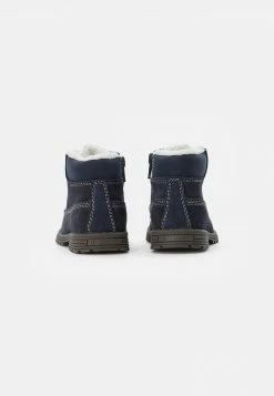 Friboo LEATHER BOOTIES - Schnürstiefelette - Dark Blue, Kinder -FRIBOO Geschäft ca933a73aff04dcdb17f6f9d33fcf109