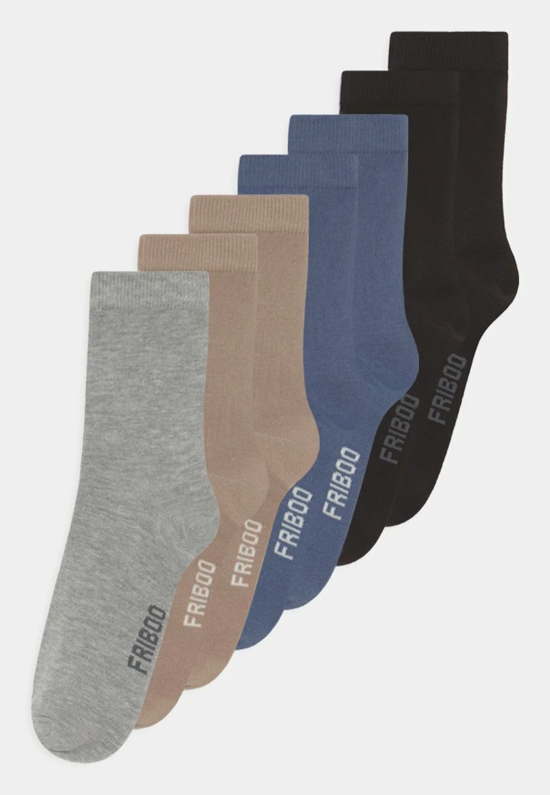 Friboo 7 PACK UNISEX - Socken - Tan/black/grey 3 Friboo 7 PACK UNISEX - Socken - Tan/black/grey