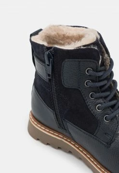 Friboo LEATHER - Schnürstiefelette - Dark Blue, Kinder -FRIBOO Geschäft e073c4215c58405091f384228d22a137