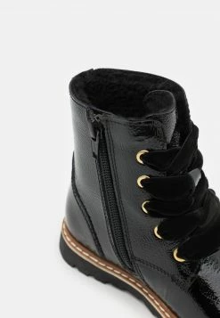 Friboo LEATHER - Schnürstiefelette - Black, Kinder -FRIBOO Geschäft e7b98459d0804c45a204ca1fc7709682