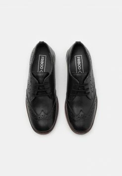 Friboo LEATHER - Schnürer - Black, Kinder -FRIBOO Geschäft ed67b06ef3d647c5b8fa6ff3458e2d88