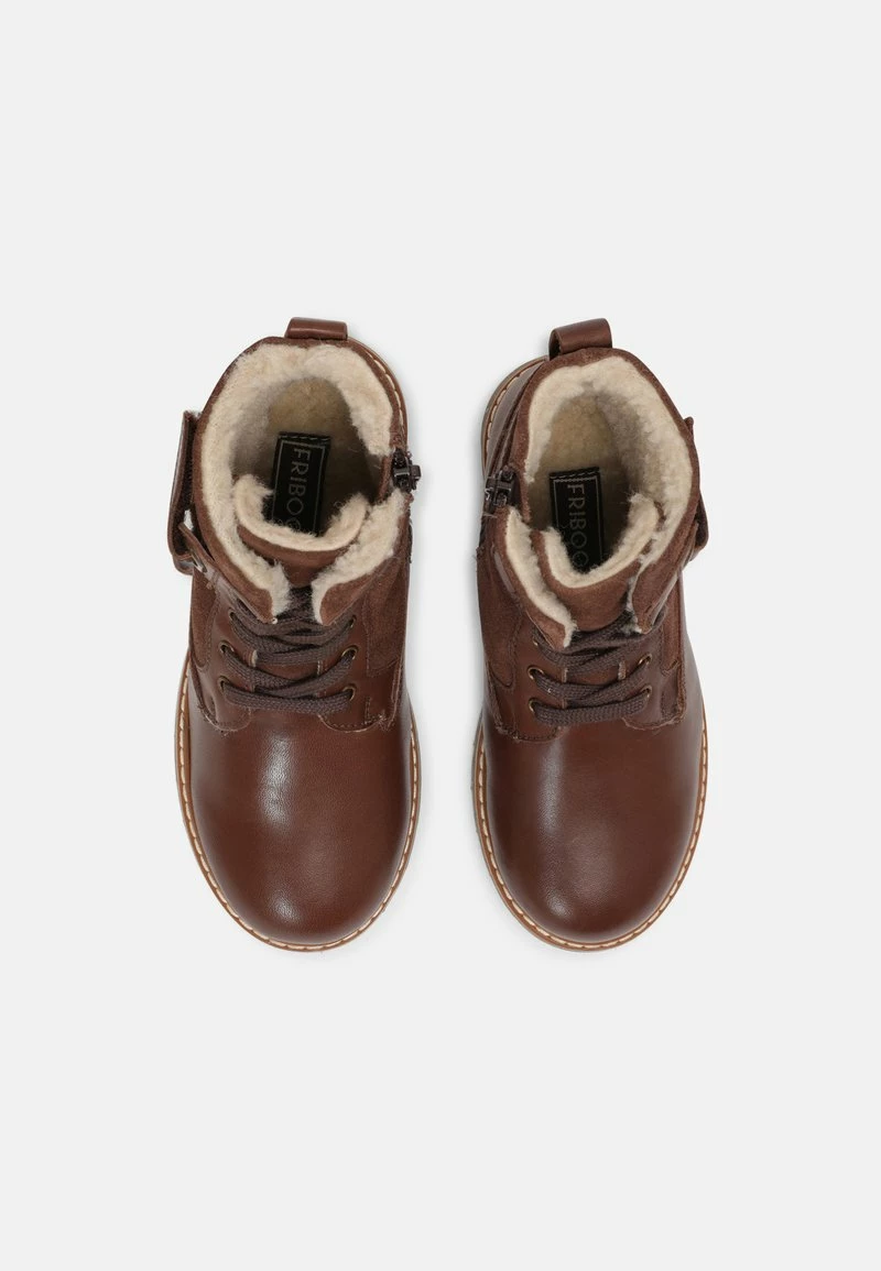 Friboo LEATHER - Schnürstiefelette - Dark Brown, Kinder 6 Friboo LEATHER - Schnürstiefelette - Dark Brown, Kinder – Bild 4