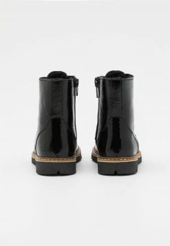 Friboo LEATHER - Schnürstiefelette - Black, Kinder -FRIBOO Geschäft f151a34af3f84557b2472202d90e9107