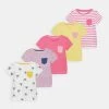 Friboo POCKET TEE 5 PACK - T-Shirt Print - Multi Coloured/white/yellow, Kinder